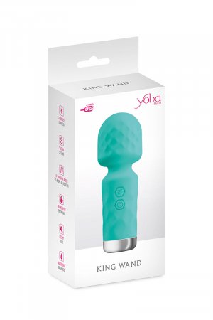 Mini vibromasseur King Wand vert – Image 2