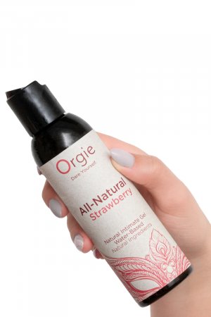 Gel intime naturel All Natural fraise 150ml – Image 2
